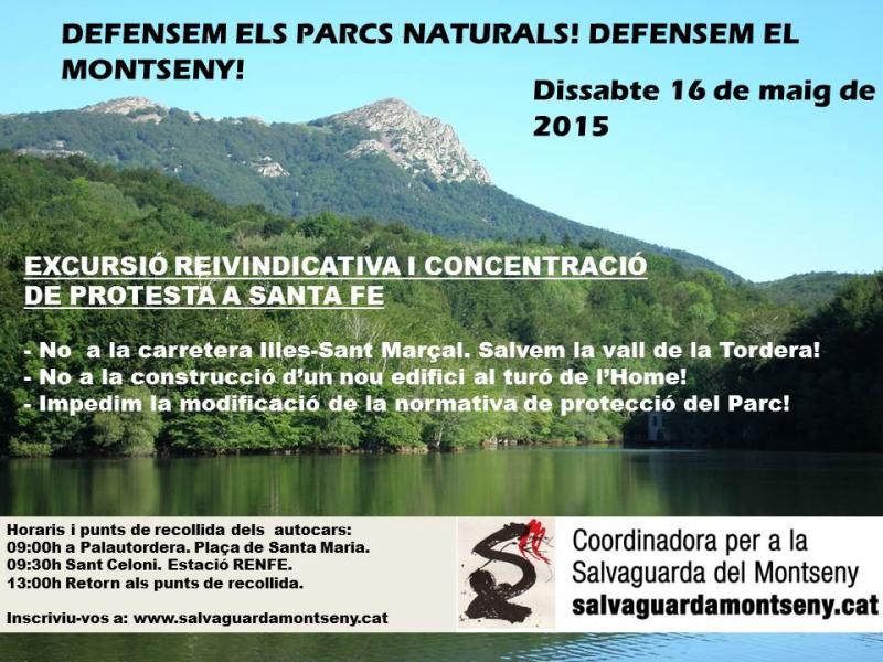 Defensem els parcs naturals! Defensem el Montseny!