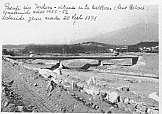 Fotografia del pont sobre la Tordera a la Batllòria, que fou destruit per la torderada de l’any 1971.