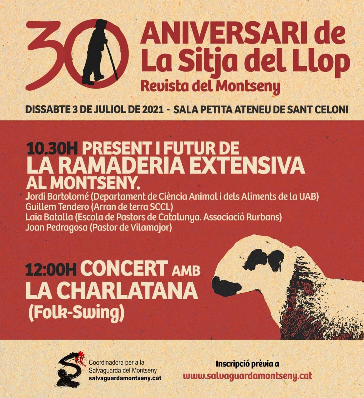 Cartell-programa del 30è aniversari de La Sitja del Llop-Revista del Montseny