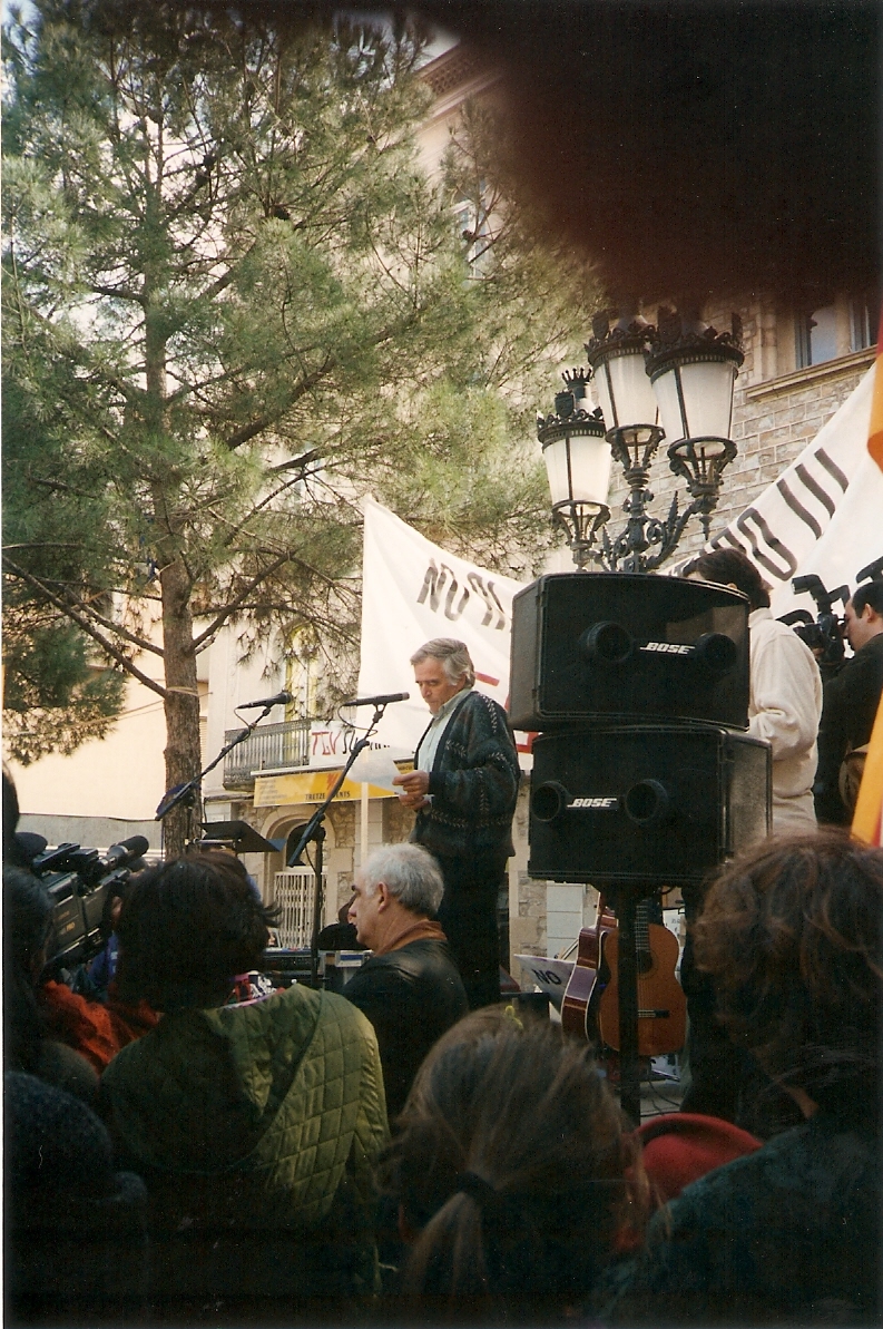 Manifestació a Sant Celoni (febrer 1995)